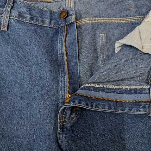 Dickies Carpenter Jeans Mens 36x32 Blue Denim Relaxed Fit Utility Work Pants - Picture 7 of 12